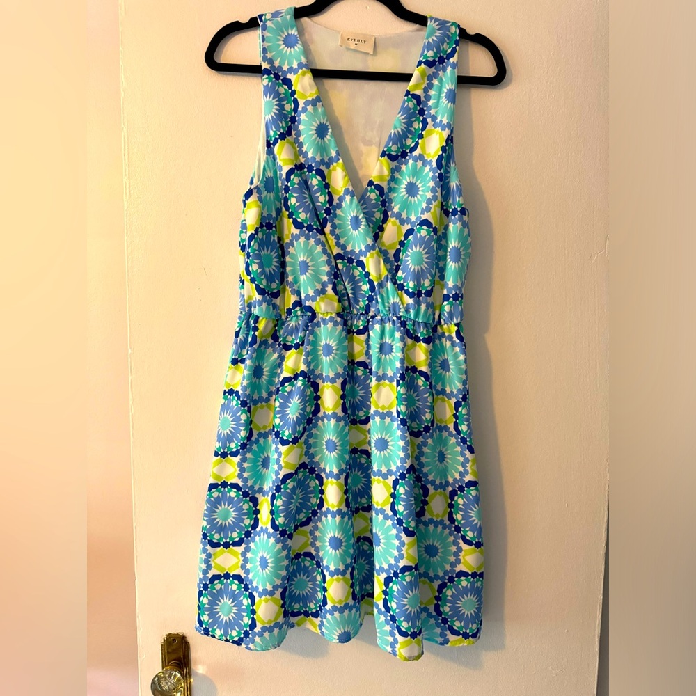 EVERLY Print Dress (Size L)
